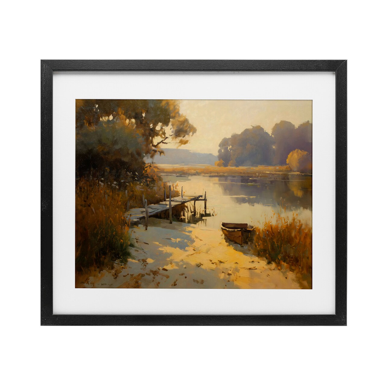 Stupell Industries Golden Hour in Autumn Framed Print Under Glass, design by Arlington Prints